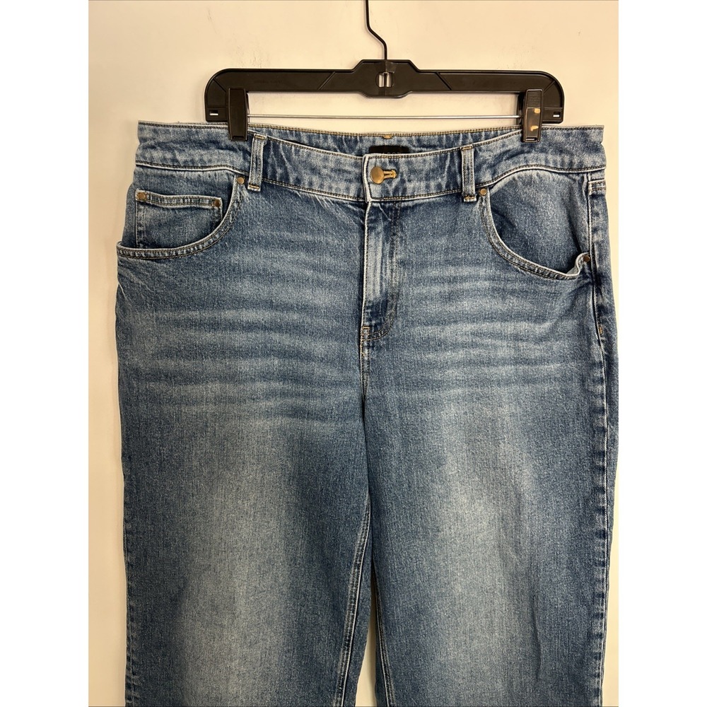 Talbots Straight Ankle Cuff‎ Women's Blue Jeans 38 W X 27